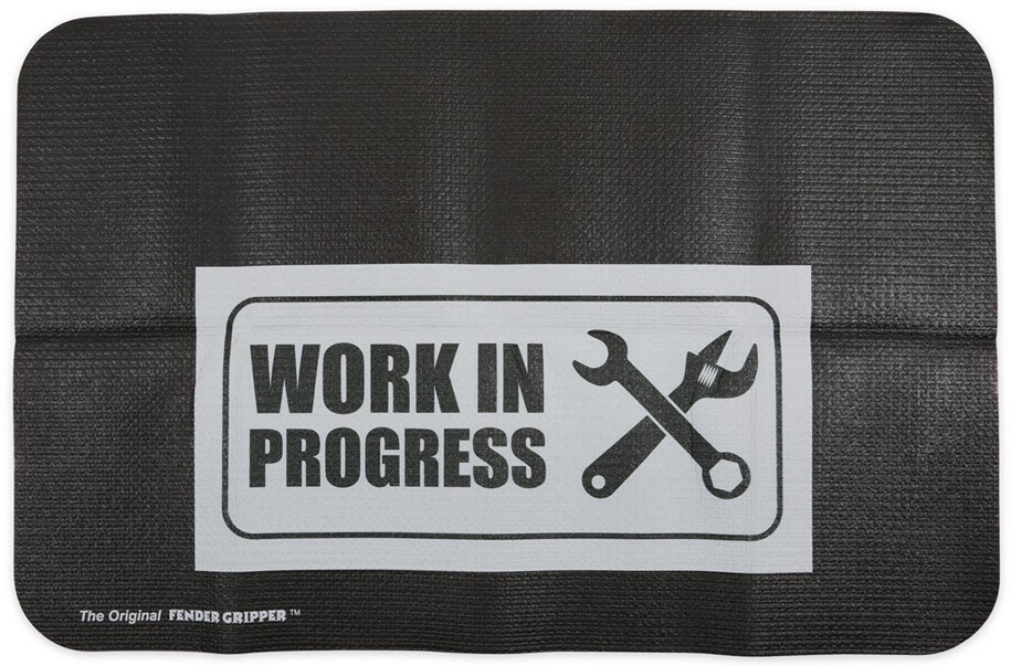 Work In Progress Logo Vehicle Fender Protective Cover - Click Image to Close